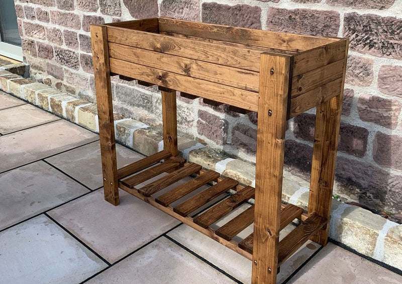 Premium Extra Large Chesterfield Trug - Handcrafted, Sustainably Sourced Wood - 10 Year Rot Free Guarantee
