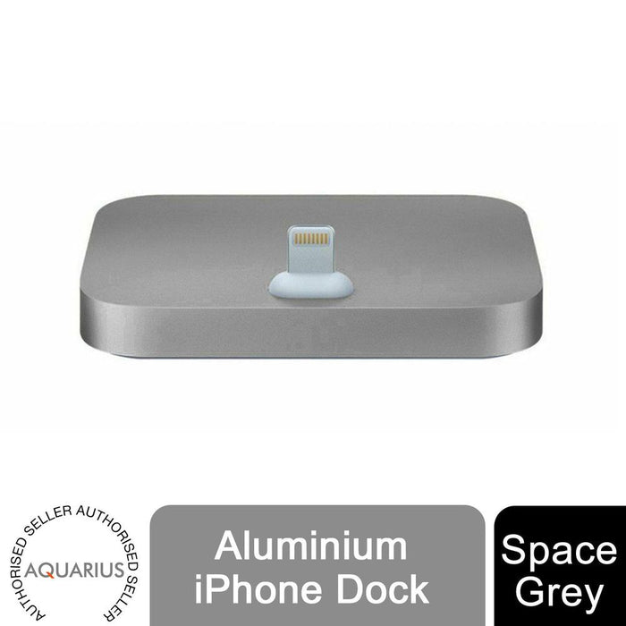 Aquarius Aluminium Phone Dock - Eight-Pin, Space Grey