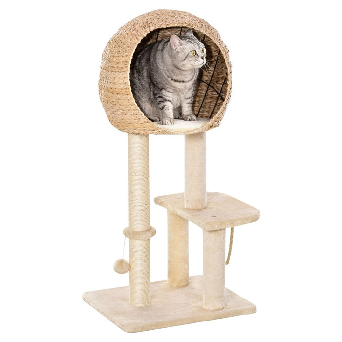 Ultimate 100cm Cat Tree Tower - Premium Quality, Scratching Post, Condo - Pawhut