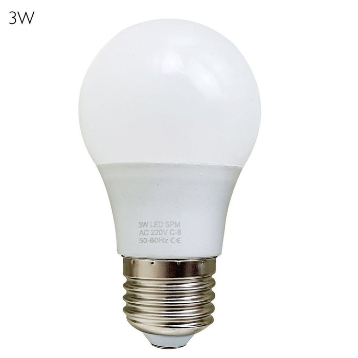 E27 3W Energy Saving Warm White LED Light Bulbs A60 E27 Screw-in non dimmable bulbs