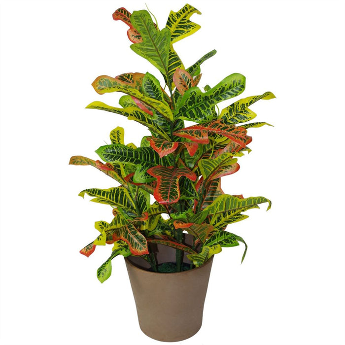 Premium 90cm Artificial Codiaeum Multicoloured House Plant - Large