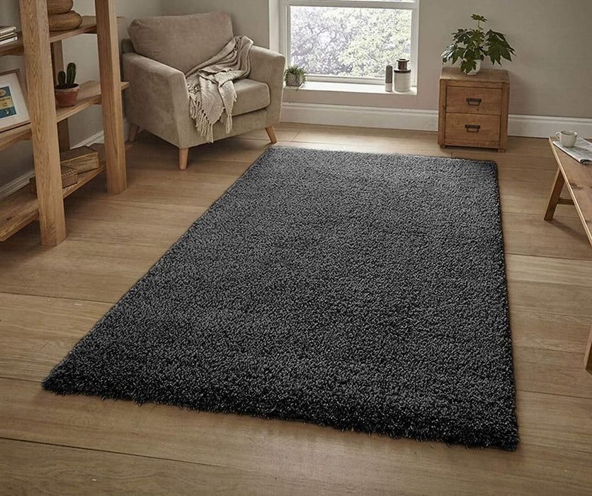 BLACK-GREY MIX Shaggy Rug 80x150 - High-Quality, Modern Style