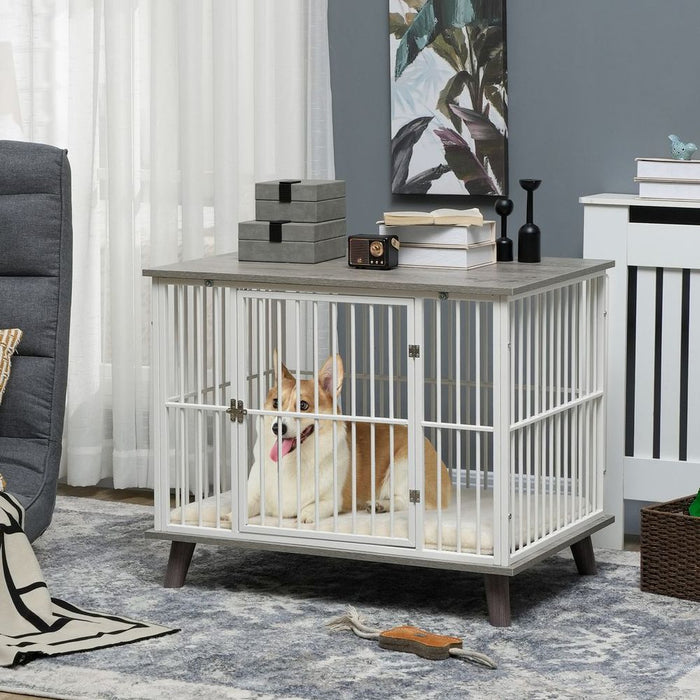 PawHut Dog Crate Furniture, Indoor Dog Kennel Side Table