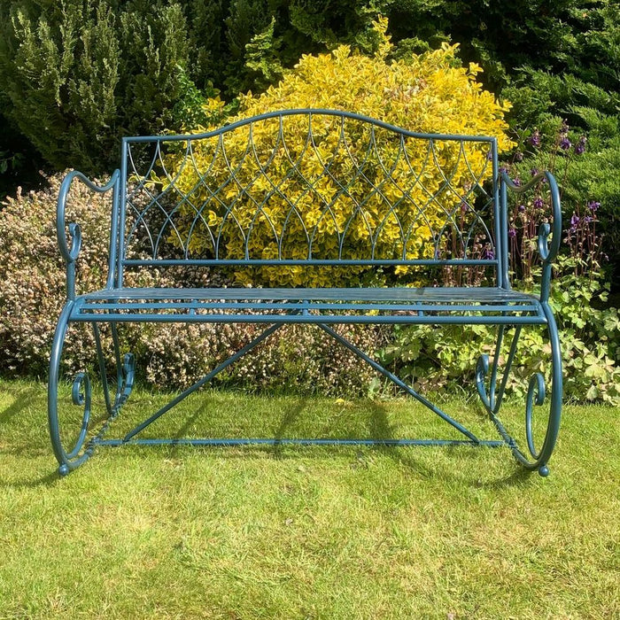 Premium Blue Bench: 115cm, 2-Seater, High-Quality