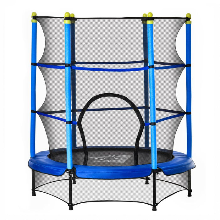 Premium HOMCOM 5.2FT Kids Trampoline - Safety Enclosure - Indoor Outdoor Fun