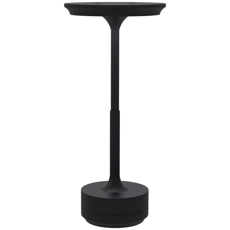 Sleek and Portable HOMCOM LED Table Lamp - Battery Operated - Black