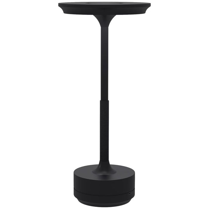 Sleek and Portable HOMCOM LED Table Lamp - Battery Operated - Black