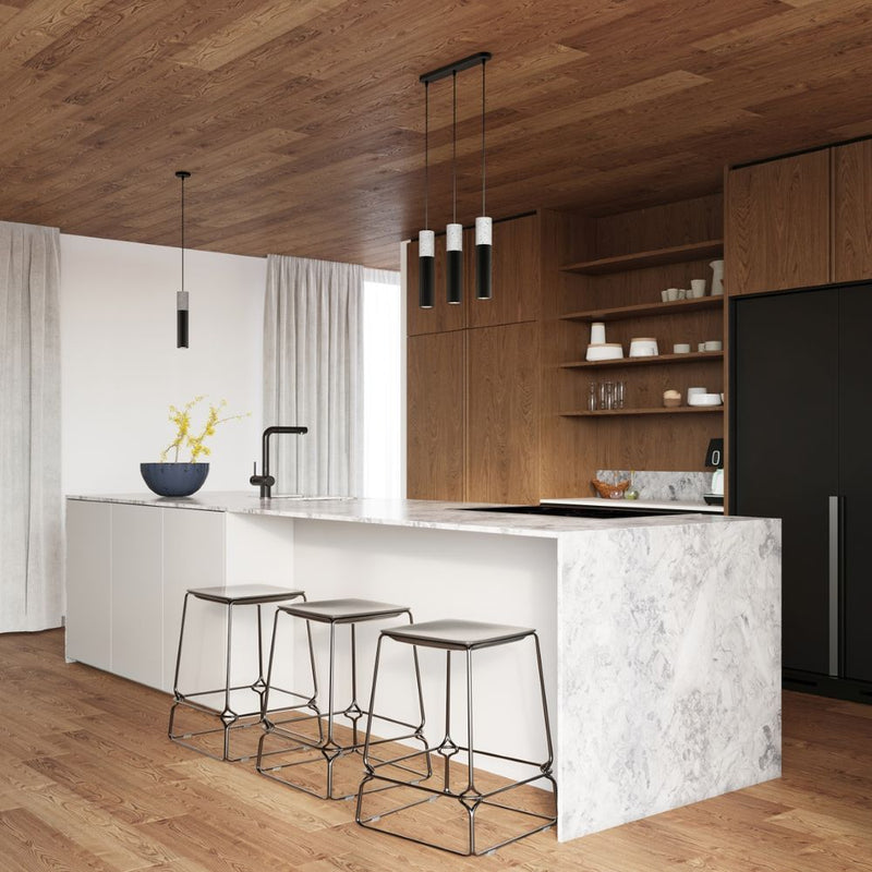 Modern Pendant Lamp: Steel & Concrete Design [High-Quality] - Perfect for Contemporary Interiors GU10