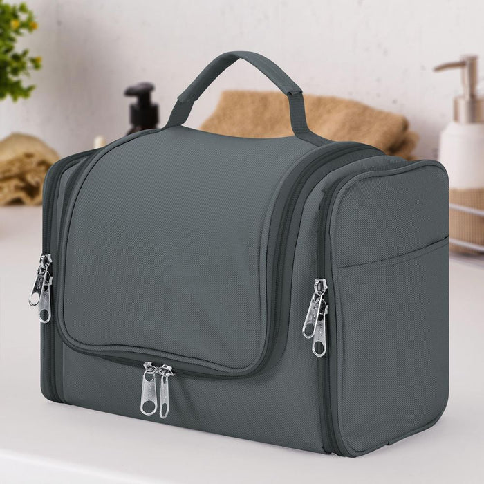 VINSANI TOILETRY BAG - D.GREY 1010183 - Travel Organizer with Multiple Compartments and Practical Design - Premium Quality