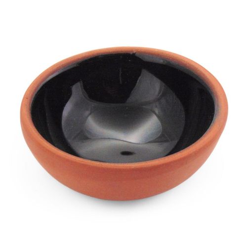 Handmade Ceramic Bowl Moroccan Black 8cm