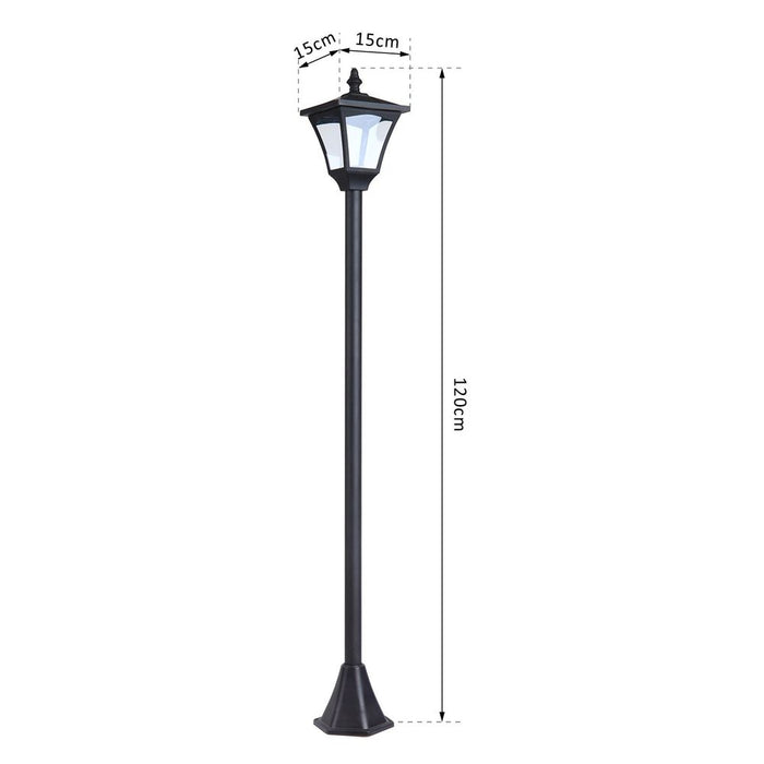 Dimmable LED Solar Post Lamp: Stylish & Affordable Lighting Solution for Gardens, Patios, and Decks. Water-Resistant & Energy-Saving!