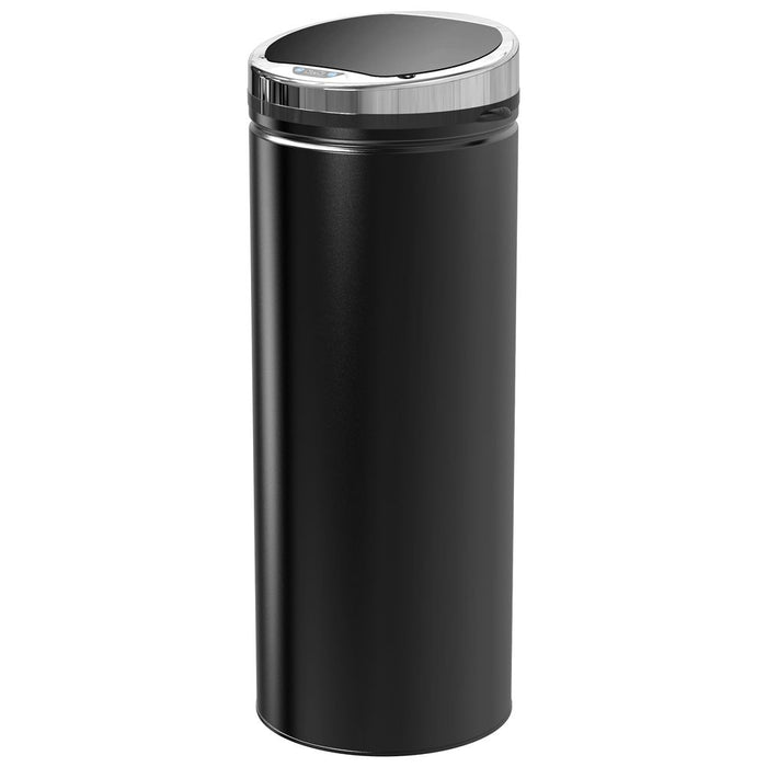 50 L Stainless Steel Sensor Trash Can W/ Bucket-Black