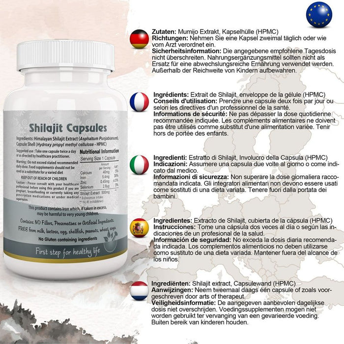 Premium Shilajit Capsule | Immune Support | High Quality | Himalayan Origin | 84 Minerals