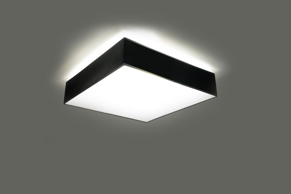 Premium Black Square LED Wall Lamp for Modern Homes - High-Quality, Loft Design, E27