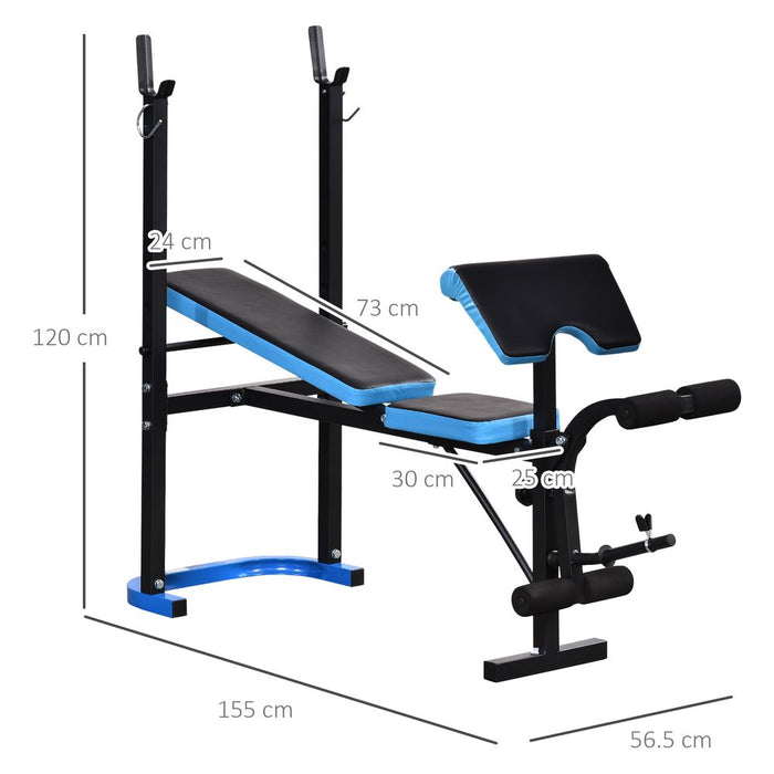 Versatile Adjustable Weight Bench - Build Muscle & Strength at Home Gym - HOMCOM