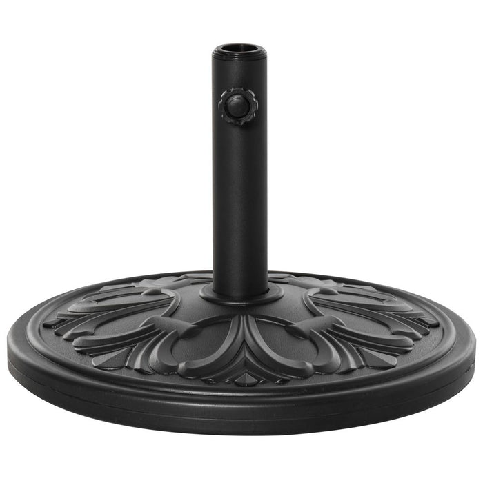 Durable Cement Umbrella Stand - Heavy Duty Holder for Garden Parasol