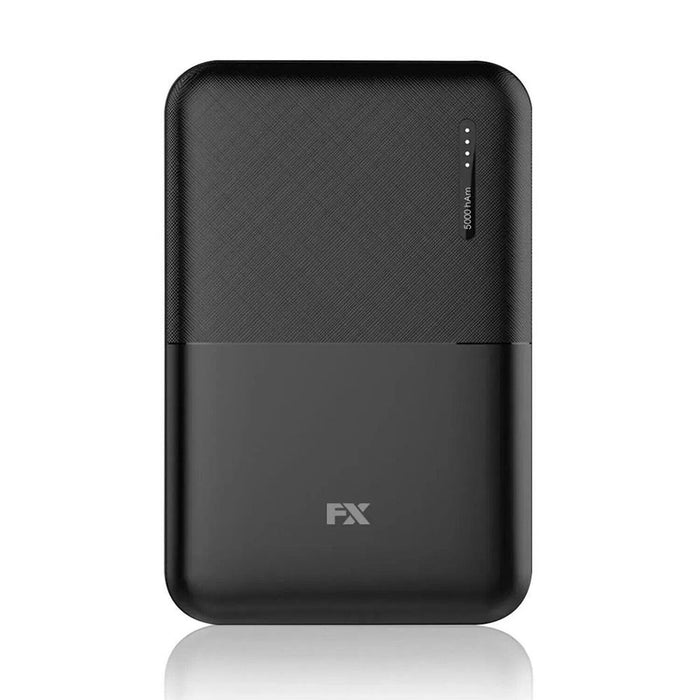 FX Power Bank 5000mAh w/ Type C Input - Mint | Charge smartphones on the go | USB output | Long standby | Compatible w/ most devices