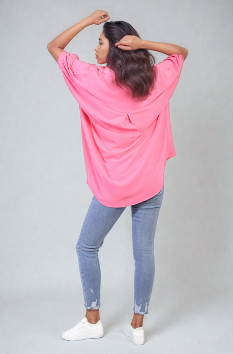 Reign Balloon Sleeve Oversized Top - Versatile Chic & Breezy Comfort!