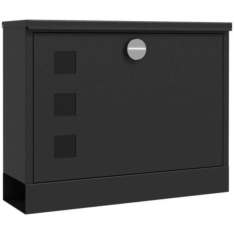 HOMCOM Wall Mounted Letterbox Mailbox - Windows & Keys - Easy Install - Max Security