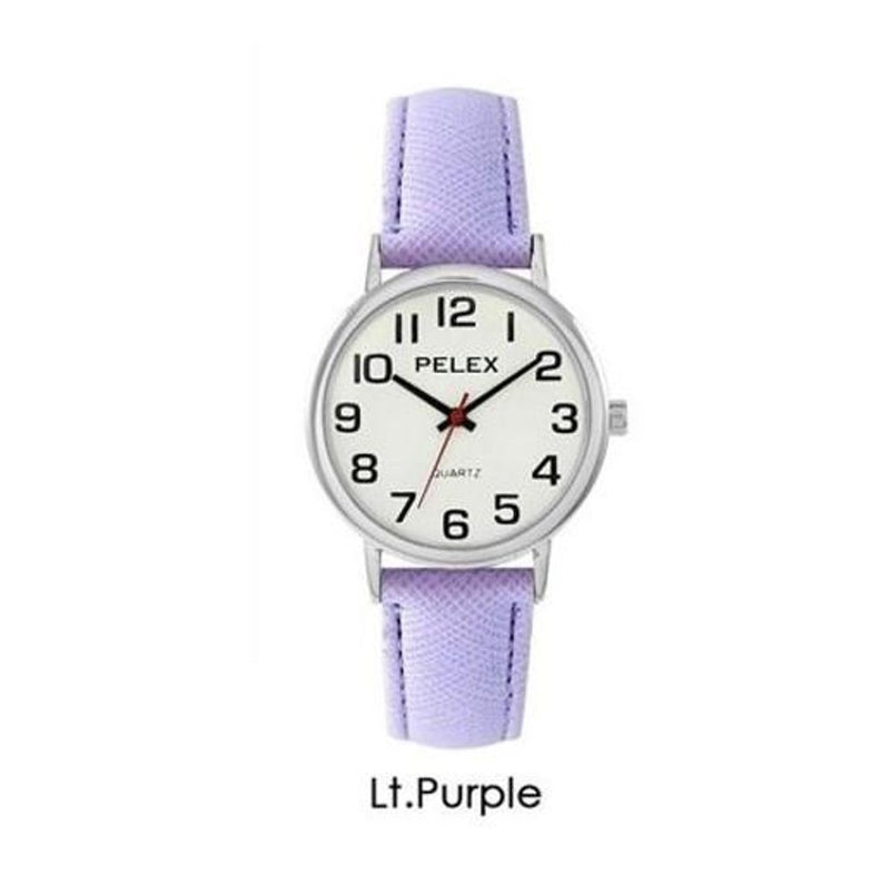 Pelex Mens / Ladies Big Dial Coloured Leather Strap Quartz Watch PLX-048 Available Multiple Colour