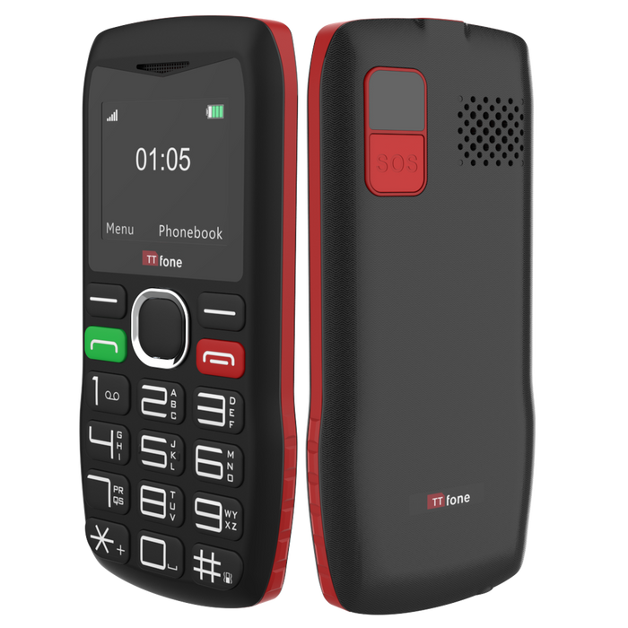 TTfone TT880 Big Button Mobile Phone - Easy-to-Use, EE Pay As You Go SIM, USB C Charger