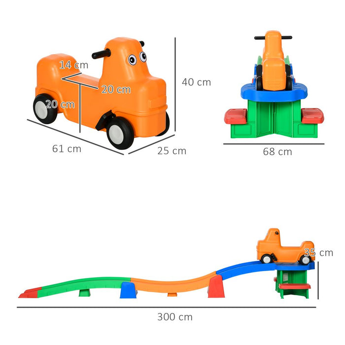 Premium Kids Rollercoaster: 3(m) Up/Down, Non-Slip Steps, Ages 2-5. Best Quality!