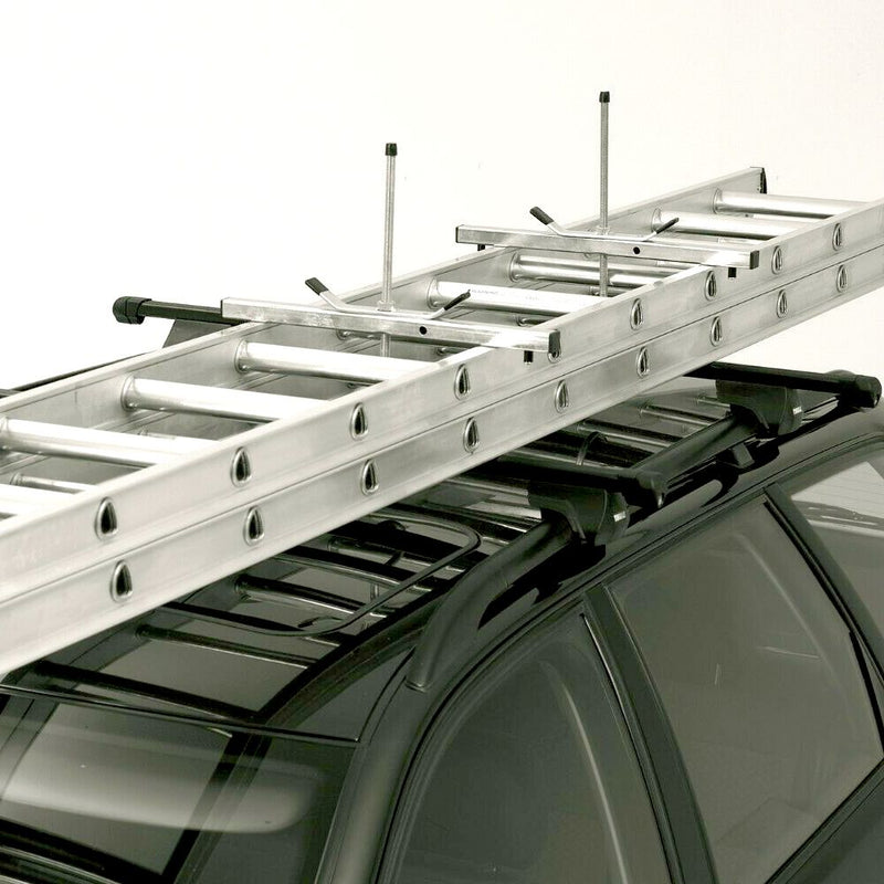 Universal Heavy Duty Ladder Roof Rack Clamp Clamps Lockable Free 2Locks Lockable