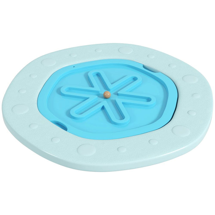 ZONEKIZ 2 in 1 Balance Board, Kids Wobble Board with Ball - Blue