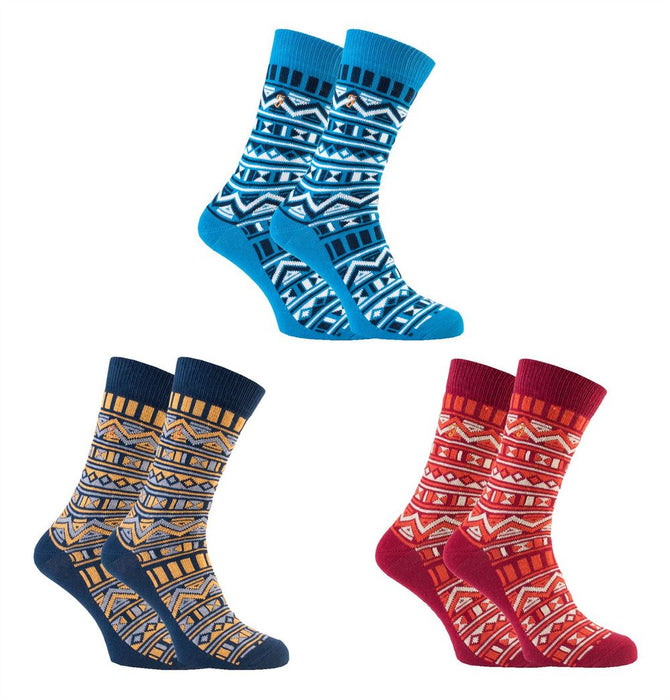 Farah Vintage - 2 Pairs Mens Aztec Socks