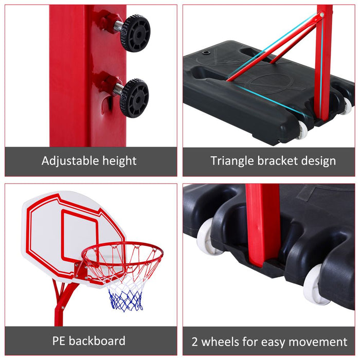 Premium Quality Adjustable Basketball Stand For Kids - HOMCOM