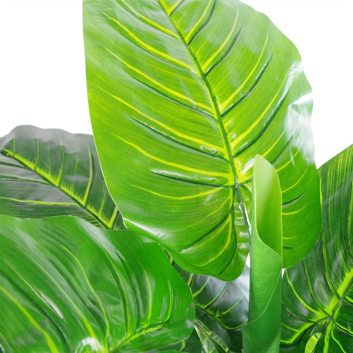 Premium XL 105cm Artificial Elephant Ear Plant - Lifelike Leaf Design - Top Quality