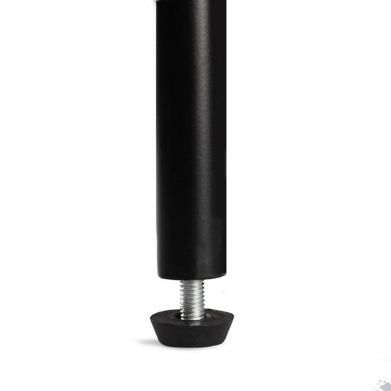 Clothes Rail Black With Two Shelves in Black Powder Coating