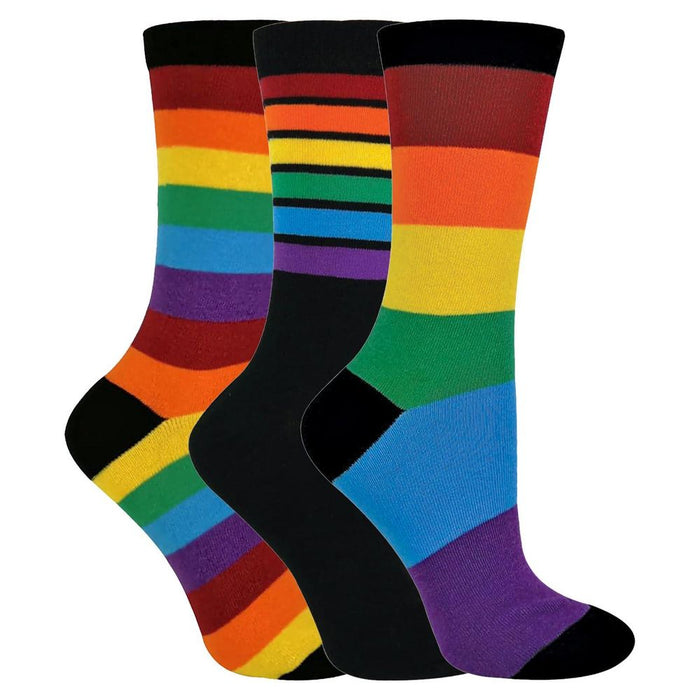 Kids 3 Pack Rainbow Socks