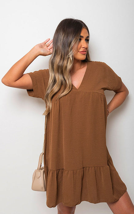 Timeless V Neck Tiered Dress