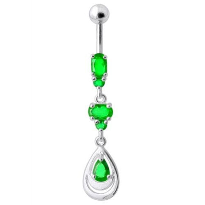 Fancy Jeweled Navel Belly Button Ring