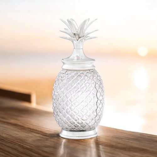 23CM NICKEL PLATED DECORATIVE PINEAPPLE