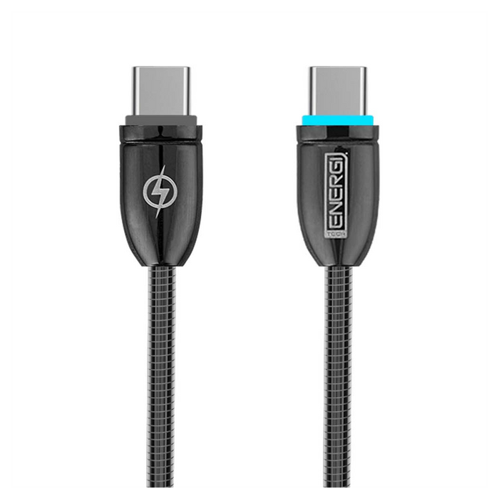 Tech Energi PD USB-C to USB-C Cable (Up to 60W) - 1.2M - Black | Lifetime Warranty