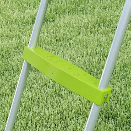 AIYAPLAY Freestanding Garden Wavy Slide for Kids with Climbing Ladder, Green