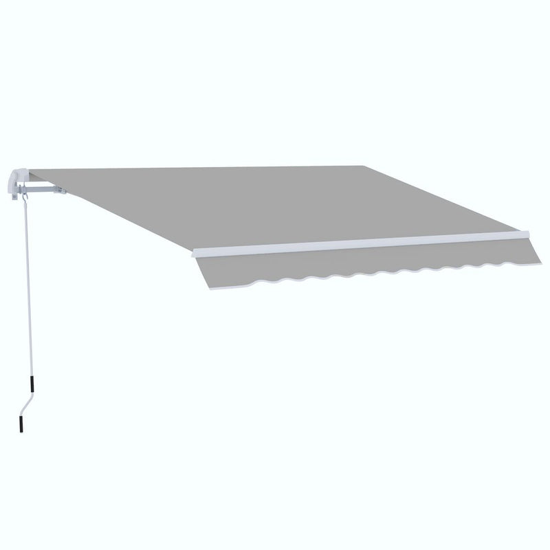 Premium 4x2.5m Retractable Awning - Sunshade Canopy & Crank Handle - High Quality, Easy Installation