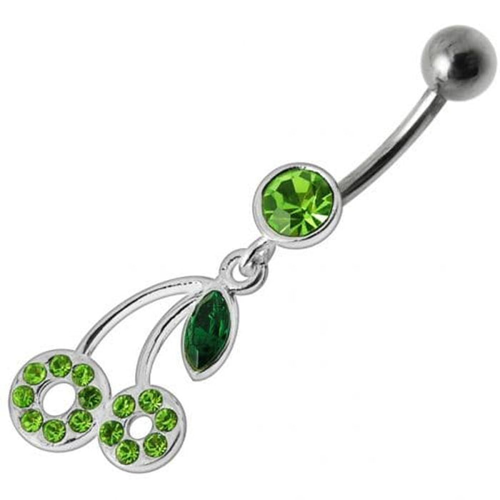 Fancy cherry Dangling Belly Ring Body Jewelry