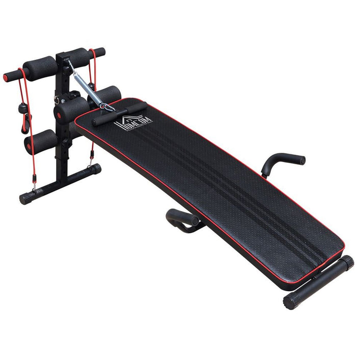 Premium Black Sit Up Bench: Adjustable, Supportive, Perfect for Home Gym