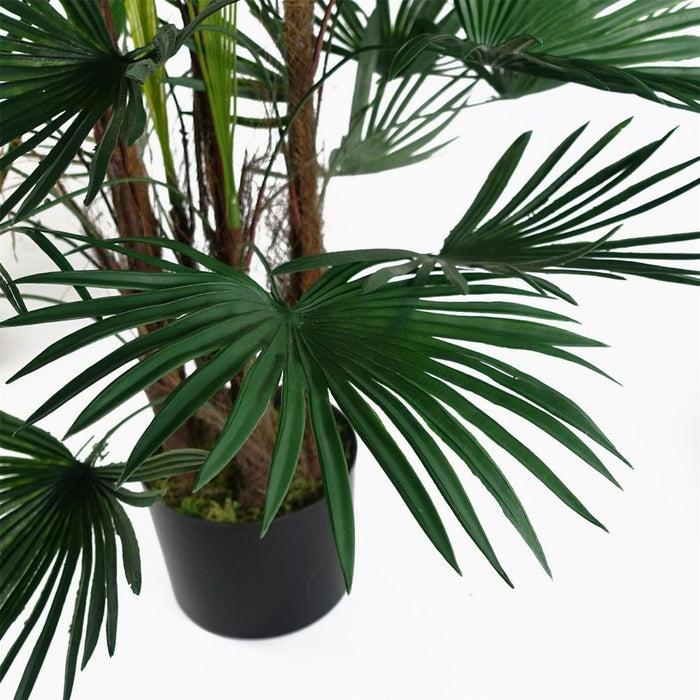 Premium Quality 120cm Fan Palm Artificial Tree - Realistic Lifelike Design - Perfect for Home Decor