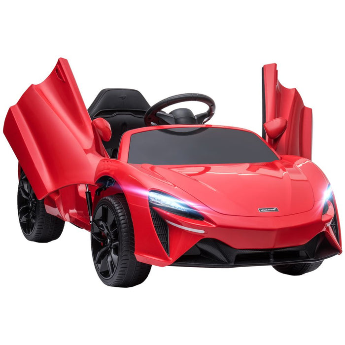 Mclaren Licensed 12V Electric Ride-On Car w/ Remote Control, Music - Red