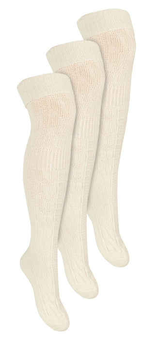 Steven - 3 PACK Ladies Wool Socks - Over Knee