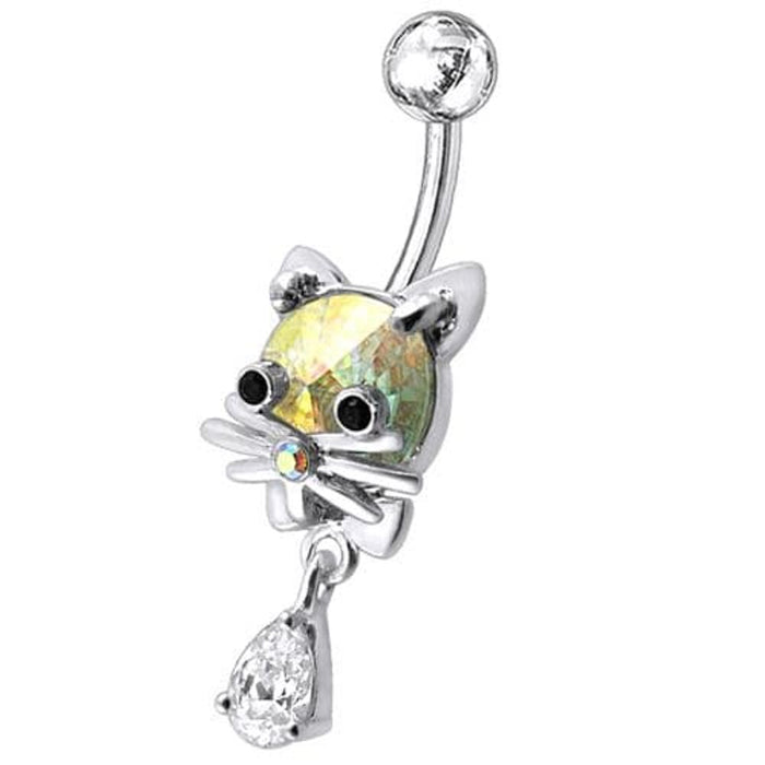 Jeweled Cat Dangling Navel Banana