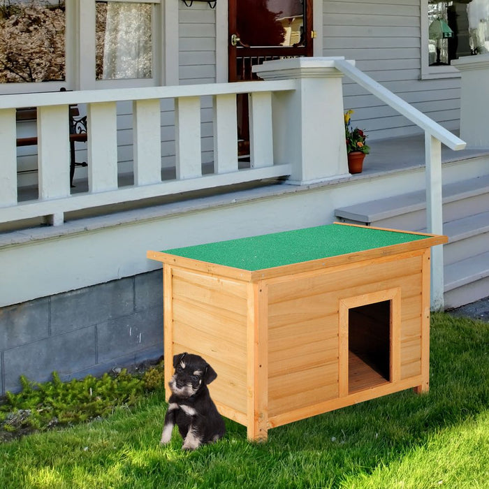 Premium 82cm Wooden Dog Kennel: Durable, Waterproof, and Comfortable Pet Shelter for Backyard and Garden