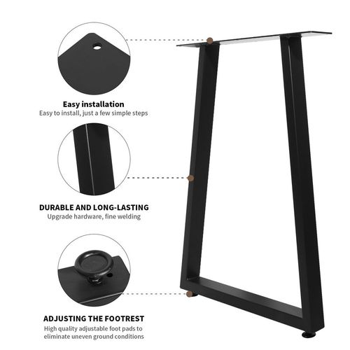 Dining Table Legs 28 Inch, Heavy Duty Metal Legs for Table, Dining Table Legs/Coffee Table Legs/Office Table Legs, Home DIY Furniture Legs, Set of 2