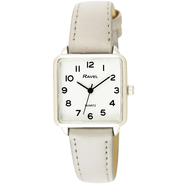 Ravel Women's Rectangular Fashion Watch R0139 - White Face, Multiple Colors