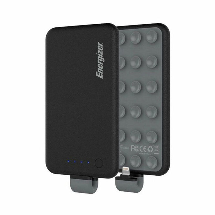 Energizer 4000mAh Power Bank - Black. Fast Charging. Compact Size. Attachable & Portable.