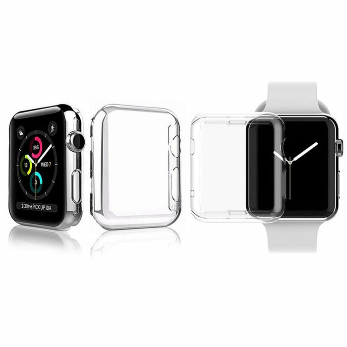 TPU All-around Protective Case for Apple Watch, 42mm - Transparent, Strong, and Durable